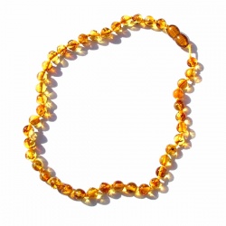 Round Bead Amber Necklace